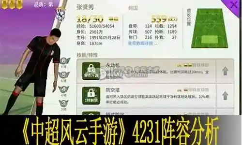 中超风云4231阵容搭配插图