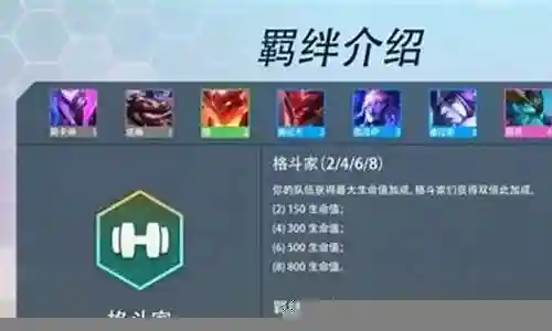 格斗家阵容羁绊怎么搭配插图