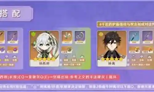 纳西妲刻晴阵容搭配插图