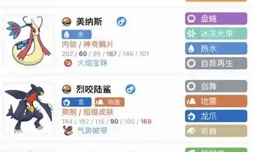 宝可梦碧蓝阵容搭配图表插图