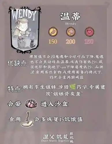 饥荒温蒂技能介绍插图1