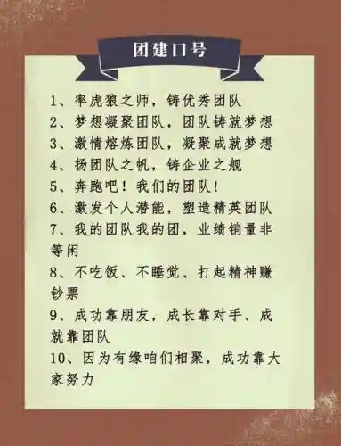 团队口号阵容插图