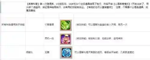 大话2血宝宝的技能加点插图1