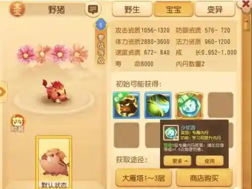 梦幻西游野猪精宝宝名字插图