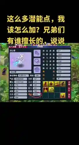 梦幻西游宝宝潜力点重置插图