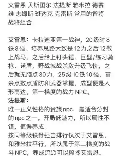 战团战斗NPC技能插图