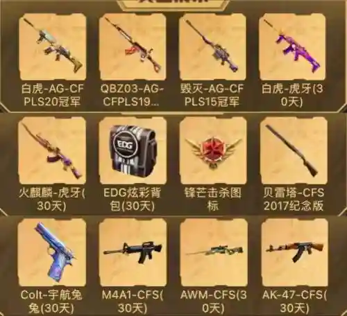 cf手游英雄武器排行榜2018_1插图1