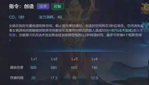 王者荣耀女娲的技能可以创造矩阵插图1