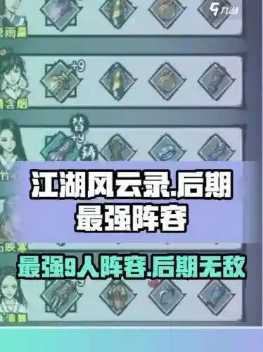 江湖风云录首发阵容搭配，江湖风云录阵容推荐 上场角色推荐插图