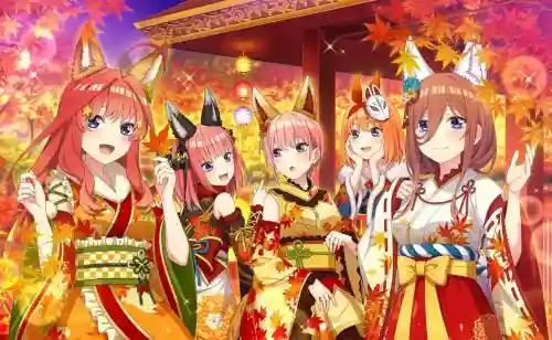 9877五个动漫女孩攻略，动漫五个小女孩插图