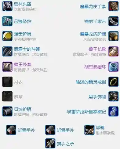 魔兽世界猎人传说装备排名，猎人 传说武器插图1
