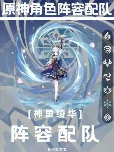 神里绫华阵容搭配七七，神里绫华搭配队伍插图