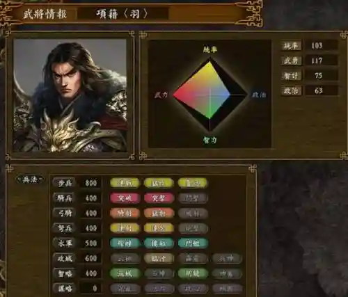 三国志9登录武将技能，三国志9 登录武将指数100插图1