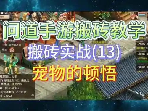 问道手游宠物顿悟攻略，问道手游宠物顿悟技巧插图1