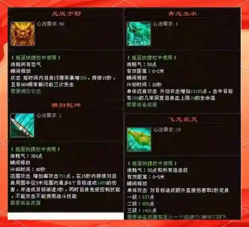 天龙八部门派生活技能在哪里看，天龙八部端游生活技能插图1
