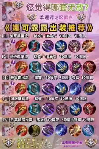 王者娜可露露开局杀人装备,王者娜可露露的出装插图 王者娜可露露开局杀人装备,王者娜可露露的出装插图